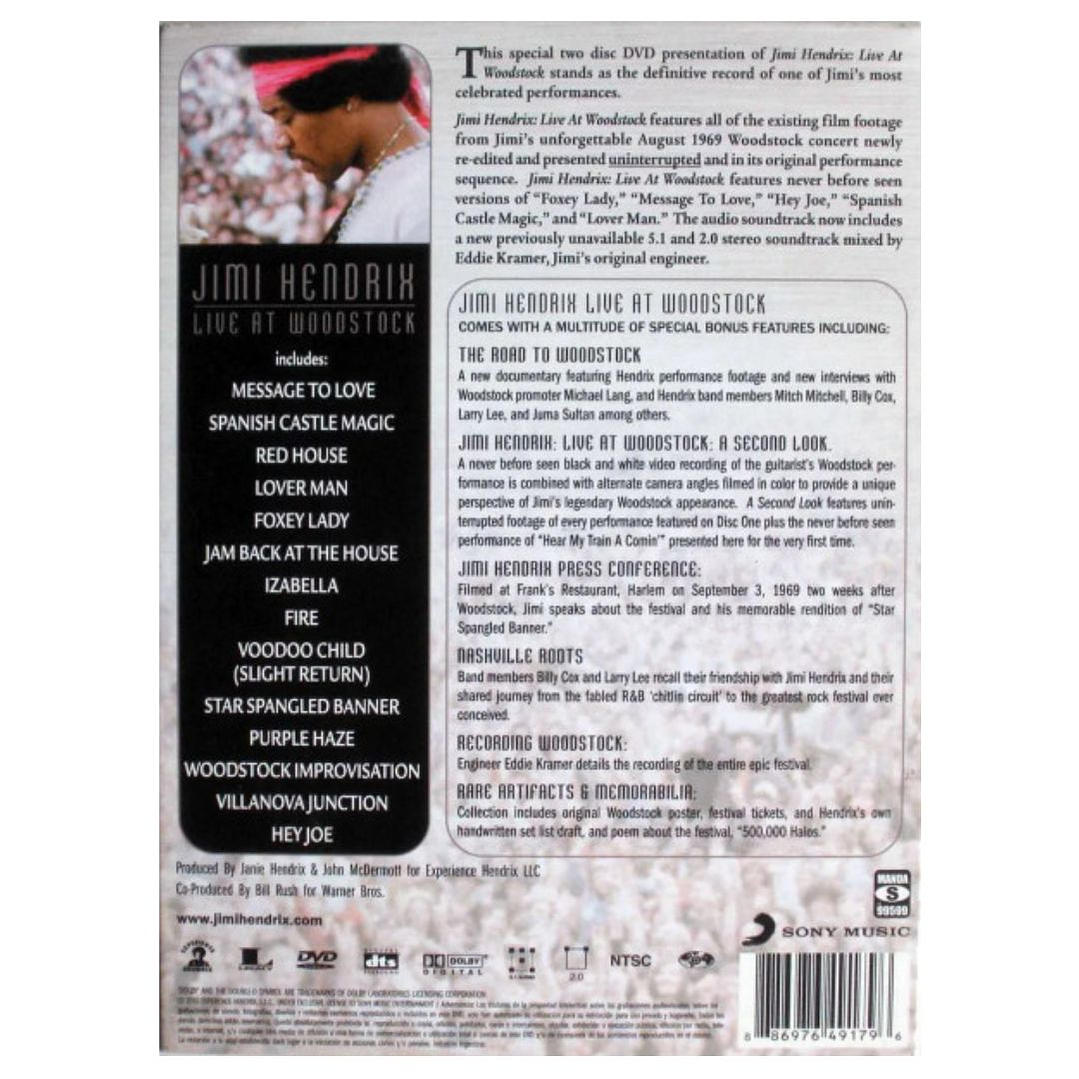 JIMI HENDRIX - LIVE AT WOODSTOCK (2DVD) / DVD 2