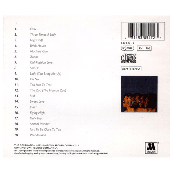 COMMODORES - THE VERY BEST OF (GERMANY 1995) / CD USADO 3