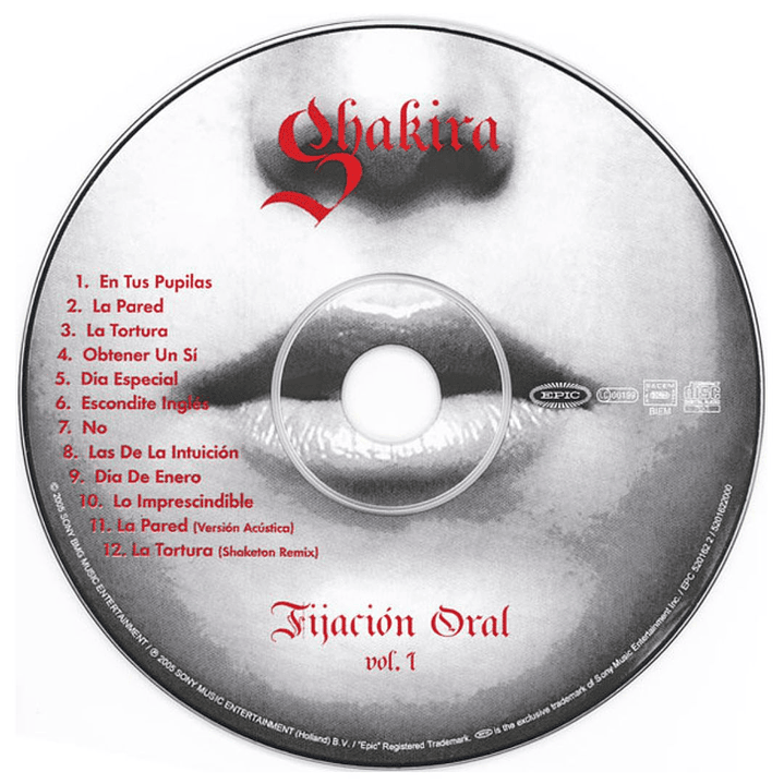 SHAKIRA - FIJACIÓN ORAL, VOL. 1 / CD USADO 3