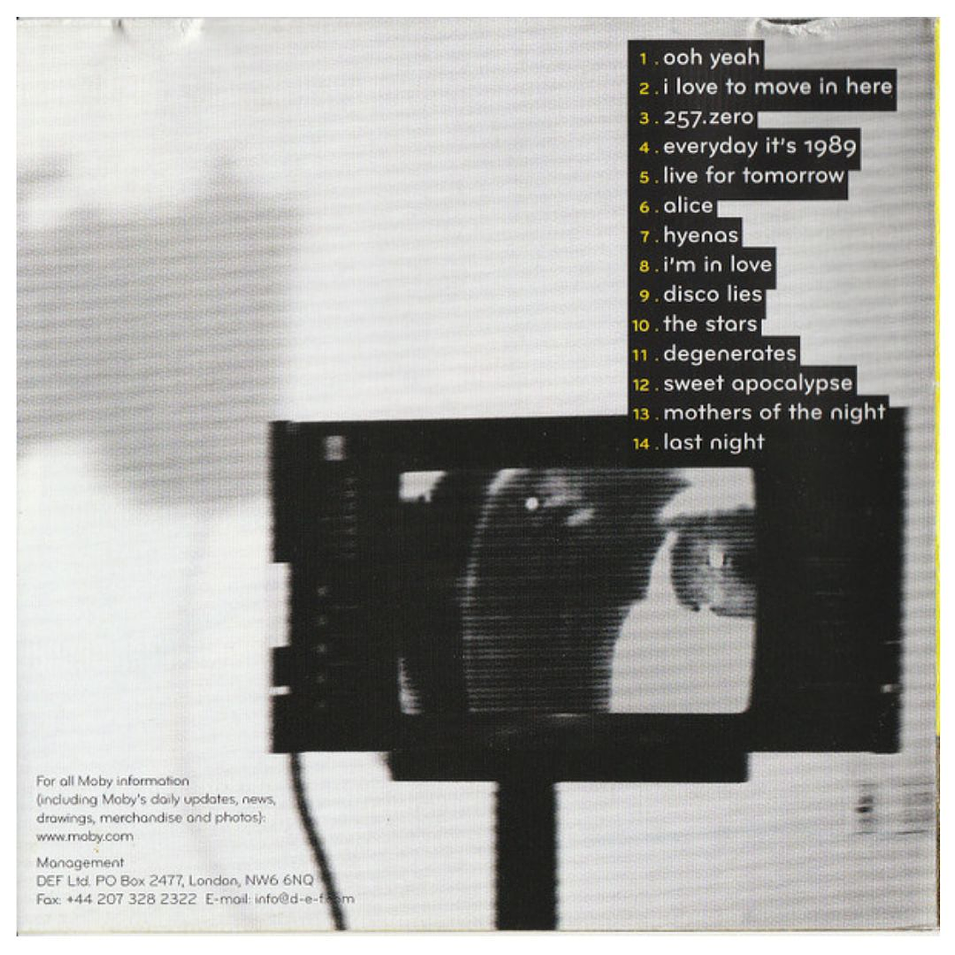 MOBY - LAST NIGHT / CD USADO 4