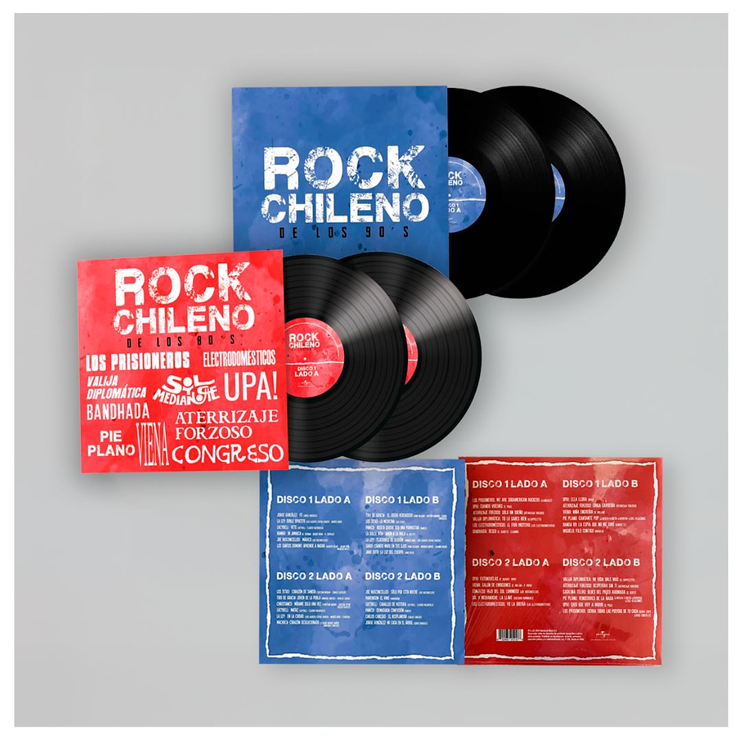 ROCK CHILENO DE LOS 80'S Y 90'S PACK - VARIOS (4LP) / VINILO 3