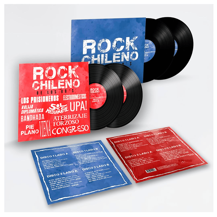 ROCK CHILENO DE LOS 80'S Y 90'S PACK - VARIOS (4LP) / VINILO 4