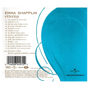 EMMA SHAPPLIN - ETTERNA (ENHANCED CD) / CD USADO