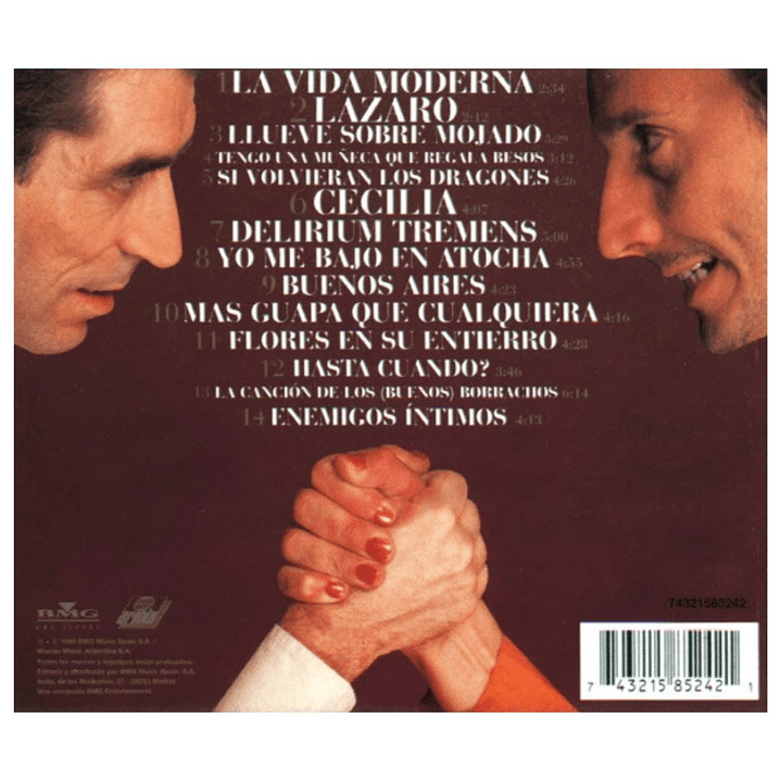 SABINA Y PAEZ - ENEMIGOS INTIMOS / CD USADO 2