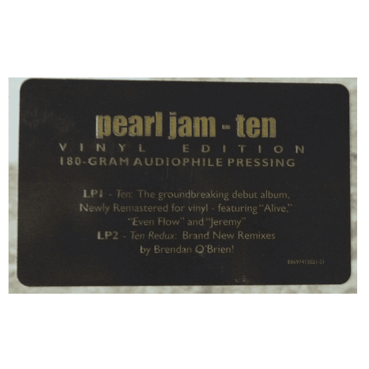 PEARL JAM - TEN + TEN REDUX (2LP) / VINILO 5