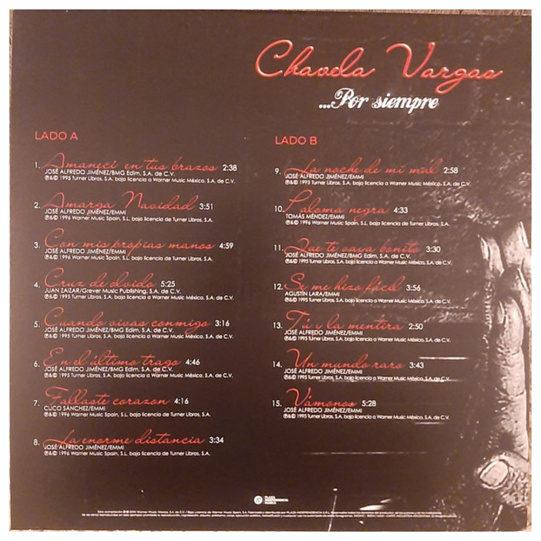 CHAVELA VARGAS - POR SIEMPRE (CLEAR VINYL) / VINILO 2