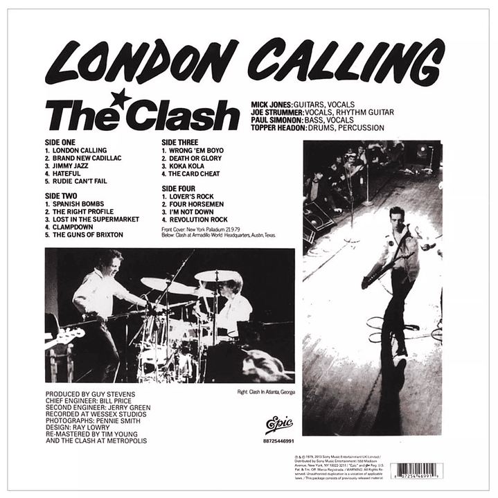 CLASH - LONDON CALLING (2LP) / VINILO 2