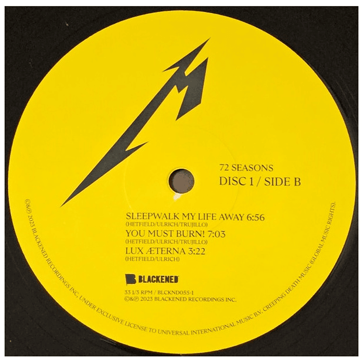 METALLICA - 72 SEASOND (2LP) (Included Download Card) / VINILO 5