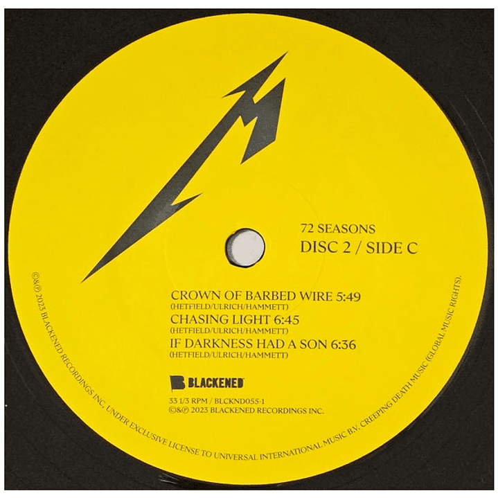 METALLICA - 72 SEASOND (2LP) (Included Download Card) / VINILO 6