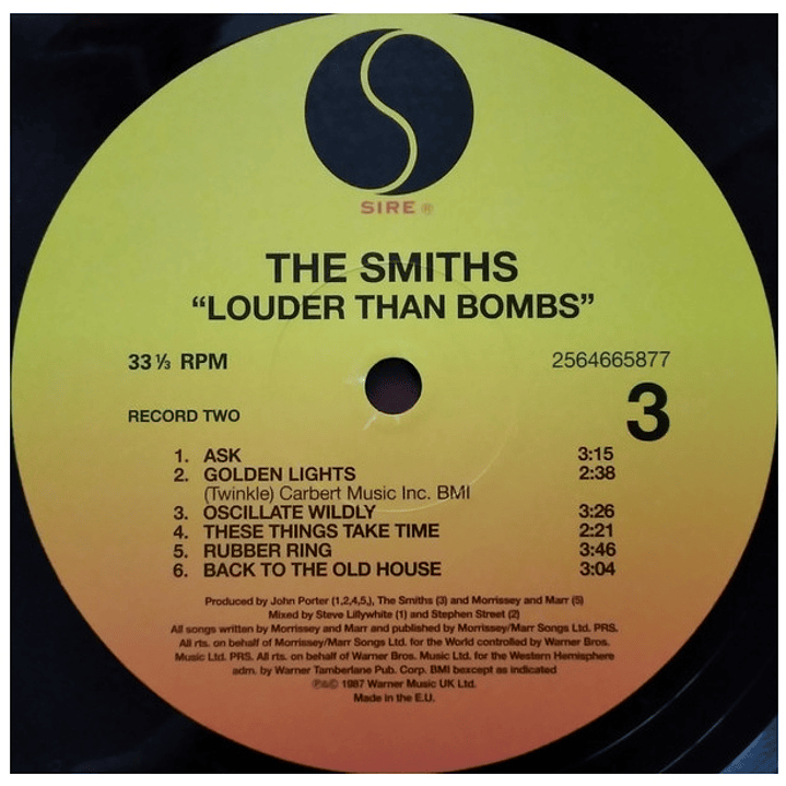 THE SMITHS - LOUDER THAN BOMBS (2LP) / VINILO 7