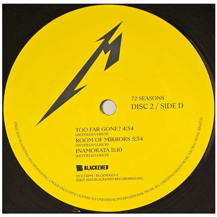 METALLICA - 72 SEASOND (2LP) (Included Download Card) / VINILO 7