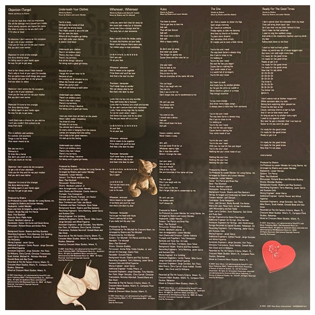 SHAKIRA - LAUNDRY SERVICE (OPAQUE YELLOW VINYL) (2LP) / VINILO 8