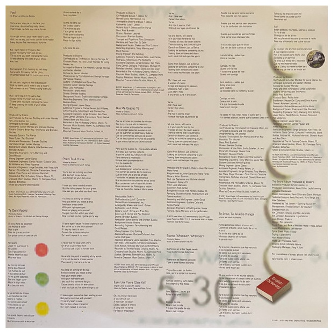 SHAKIRA - LAUNDRY SERVICE (OPAQUE YELLOW VINYL) (2LP) / VINILO 10