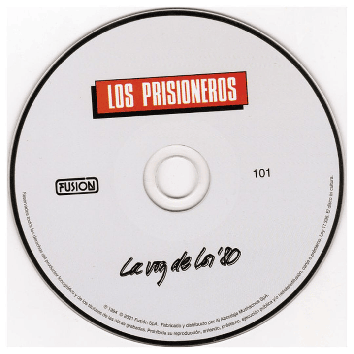 LOS PRISIONEROS - LA VOZ DE LOS 80 (DIGIPACK) / CD 3