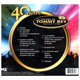 TOMMY REY - 40 AÑOS (DIGIPACK) / CD