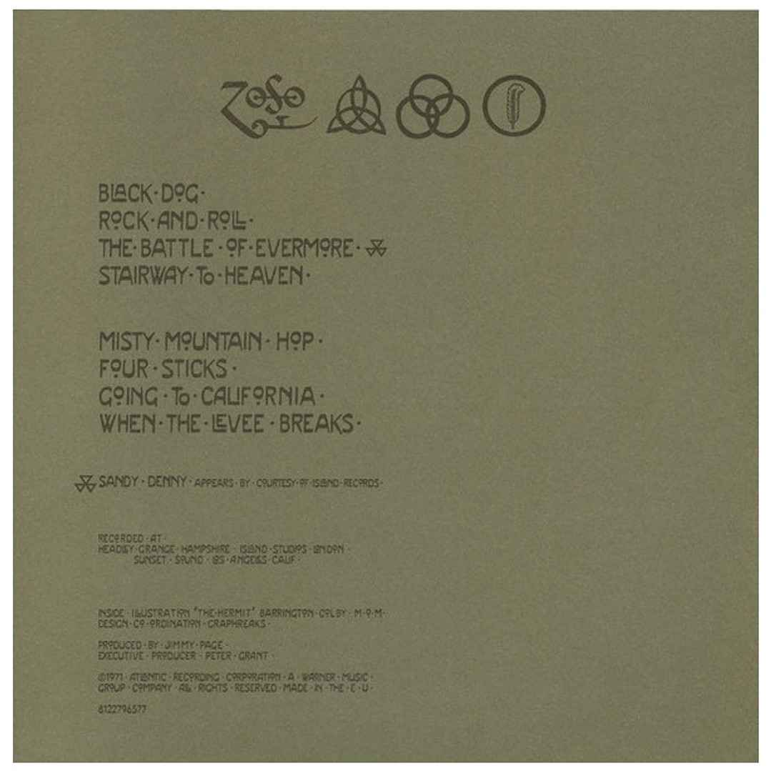 LED ZEPPELIN - LED ZEPPELIN IV / VINILO USADO 3