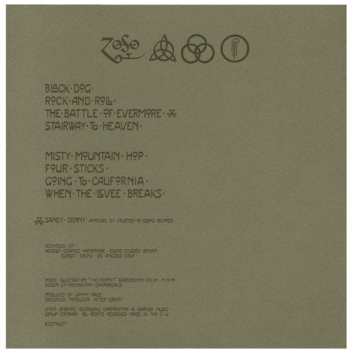 LED ZEPPELIN - LED ZEPPELIN IV / VINILO USADO 3