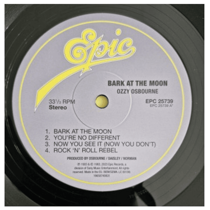 OZZY OSBOURNE - BARK AT THE MOON / VINILO 7