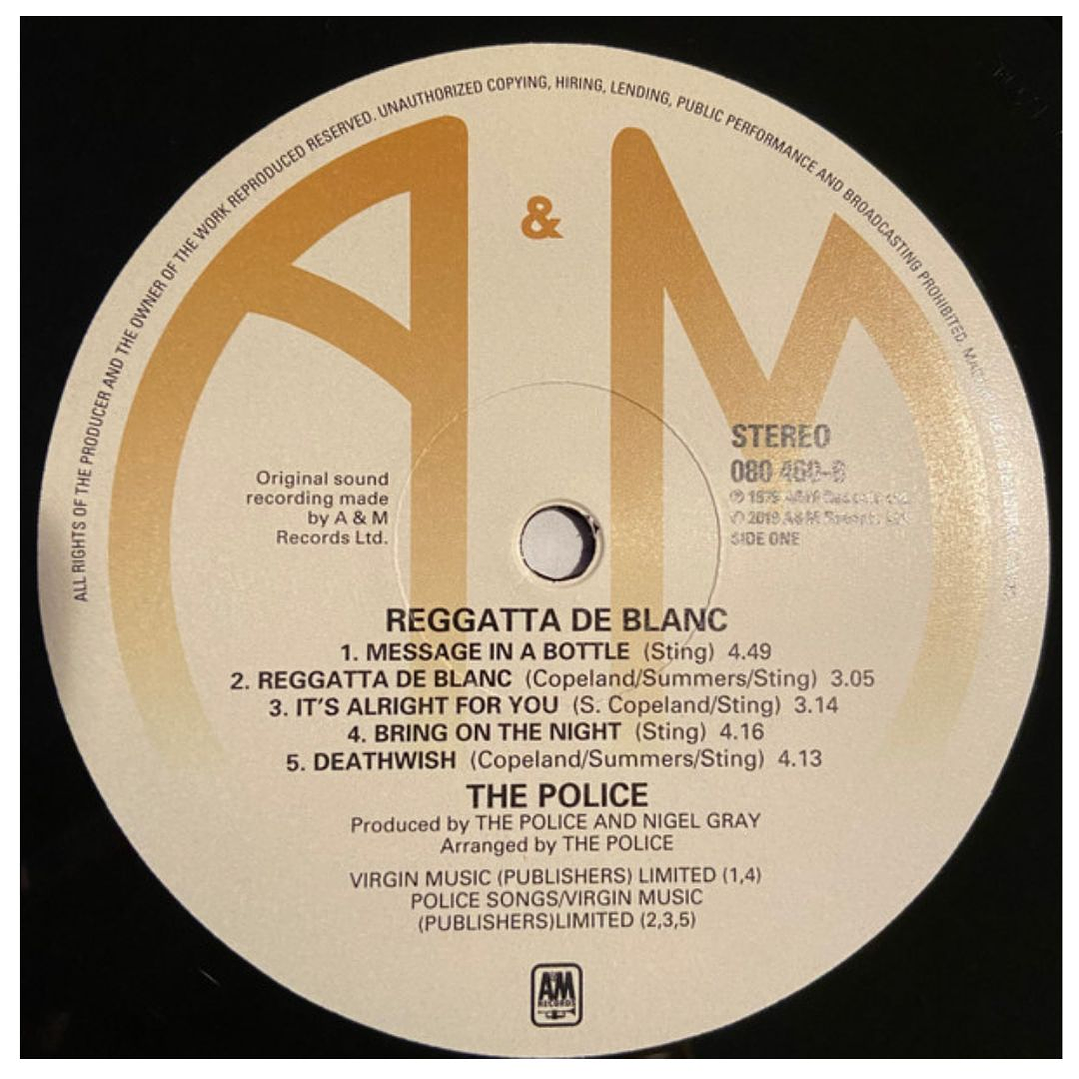 THE POLICE - REGGATTA DE BLANC / VINILO 4