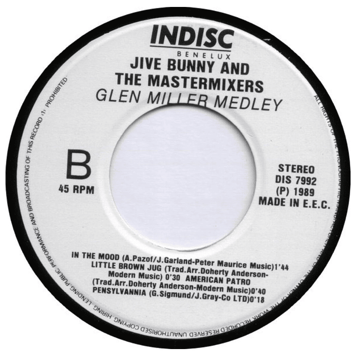 JIVE BUNNY AND THE MASTERMIXERS - SWING THE MOOD / 7