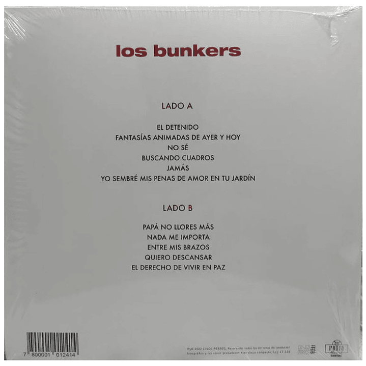 LOS BUNKERS - LOS BUNKERS (ABIERTO) / VINILO USADO 2