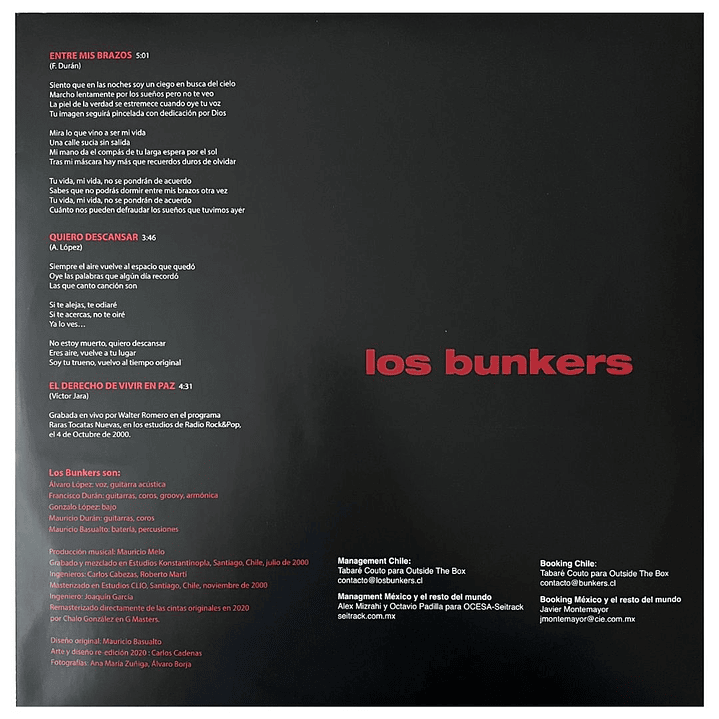 LOS BUNKERS - LOS BUNKERS (ABIERTO) / VINILO USADO 8