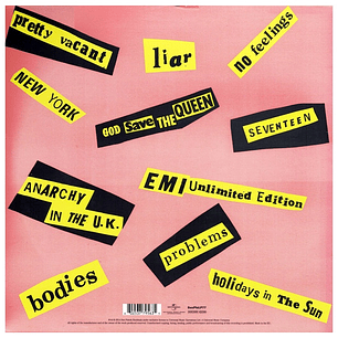 SEX PISTOLS - NEVER MIND THE BOLLOCKS / VINILO