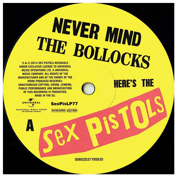 SEX PISTOLS - NEVER MIND THE BOLLOCKS / VINILO 3