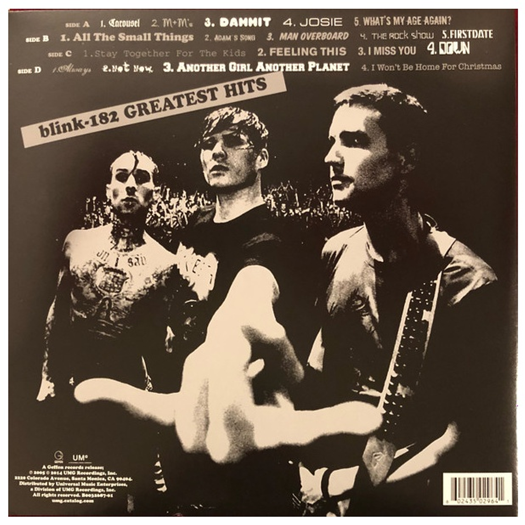 BLINK-182 - GREATEST HITS (2LP) / VINILO 2