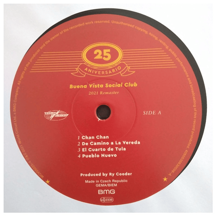 BUENA VISTA SOCIAL CLUB - BUENA VISTA SOCIAL CLUB (DELUXE) (2LP) / VINILO 6