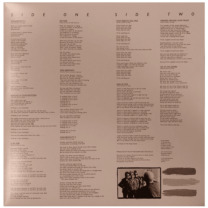 THE POLICE - SYNCHRONICITY / VINILO 7