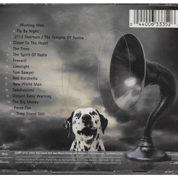 RUSH - SPIRIT OF RADIO: GREATEST HITS (1974-1987) / CD 2