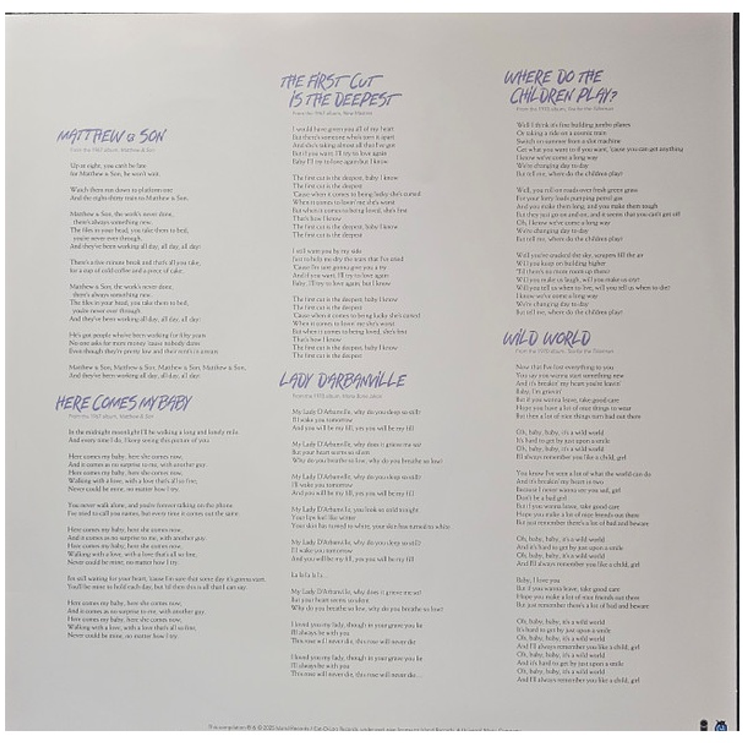 CAT STEVENS - GREATEST HITS (BLUE VINYL) (2LP) / VINILO 7