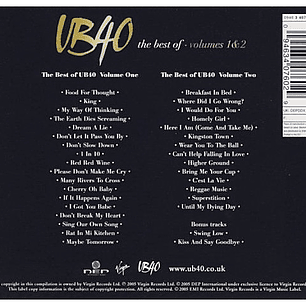 UB40 - THE BEST OF UB40 VOLUMES 1 & 2 (2CD) / CD