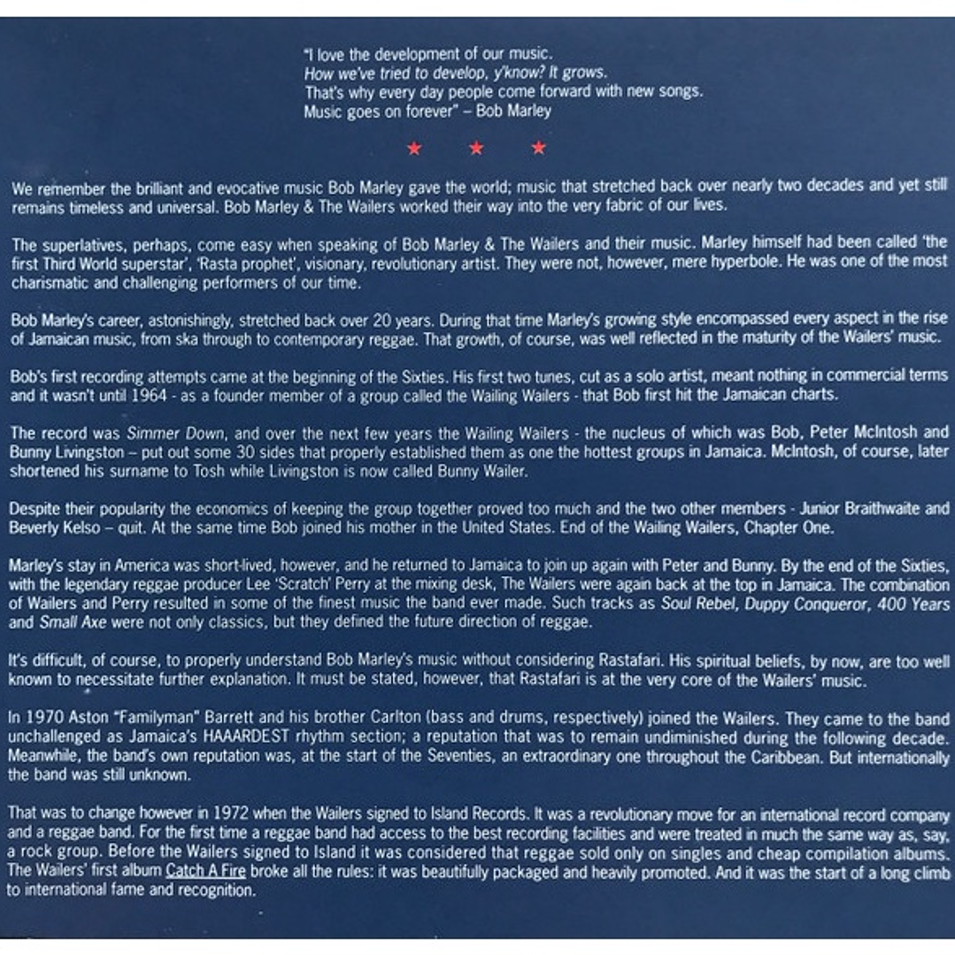 BOB MARLEY & THE WAILERS - LEGEND (DELUXE EDITION) (2CD) / CD 6