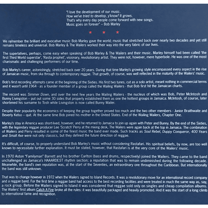 BOB MARLEY & THE WAILERS - LEGEND (DELUXE EDITION) (2CD) / CD 6