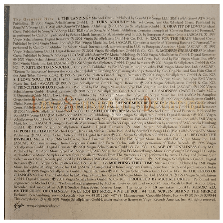 ENIGMA - LSD: GREATEST HITS / CD 7