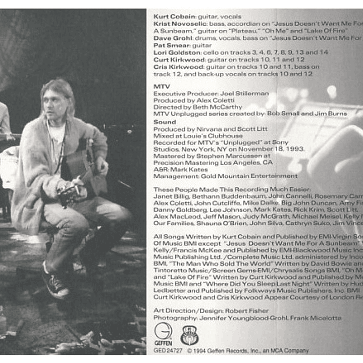 NIRVANA - MTV UNPLUGGED IN NEW YORK / CD 6