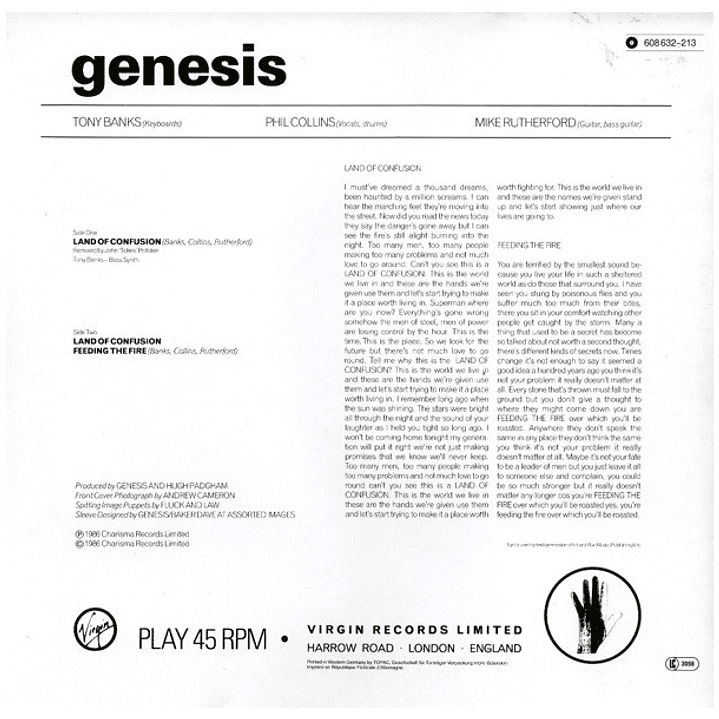 GENESIS - LAND OF CONFUSION / 12