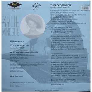 KYLIE MINOGUE - THE LOCO-MOTION (THE KOHAKU MIX) / 12