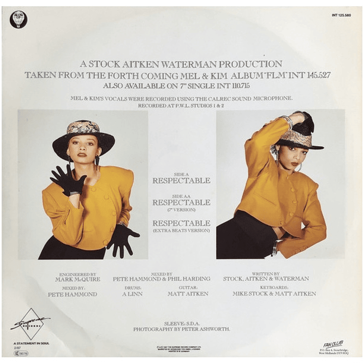 MEL & KIM - RESPECTABLE / 12