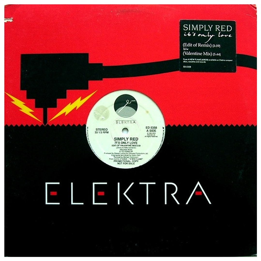 SIMPLY RED - IT'S ONLY LOVE (VALENTINE MIX) / 12