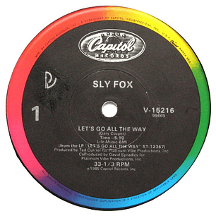SLY FOX - LET'S GO ALL THE WAY/COMO TU TE LLAMA / 12