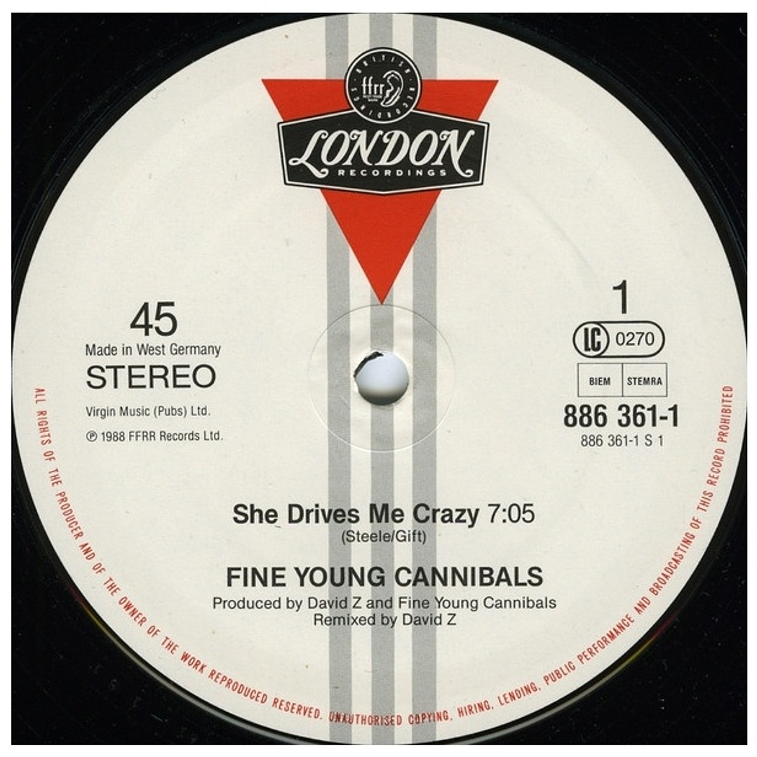 FINE YOUNG CANNIBALS - SHE DRIVES ME CRAZY / 12