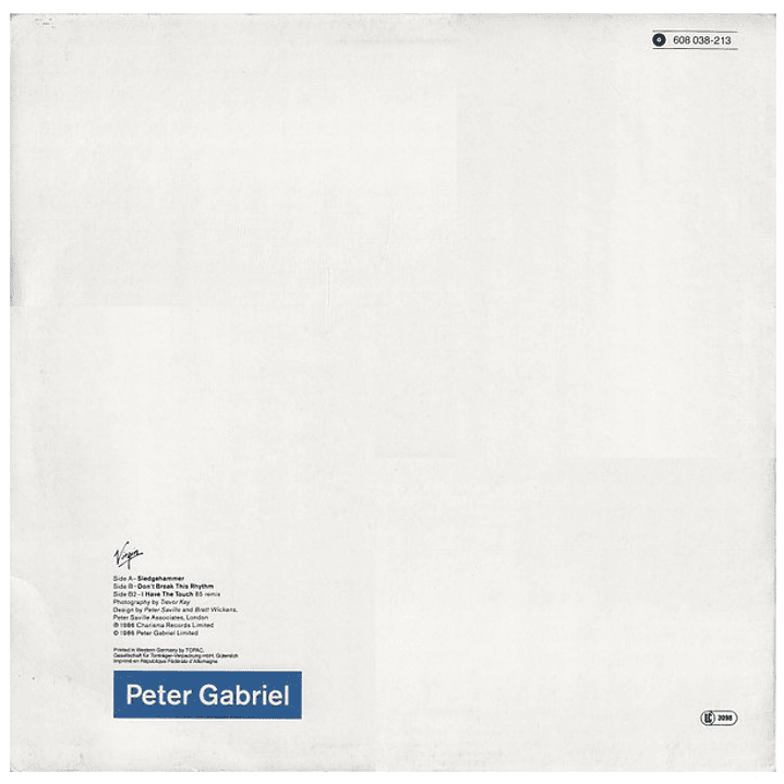 PETER GABRIEL - SLEDGEHAMMER / 12