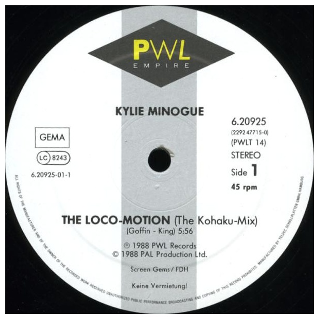 KYLIE MINOGUE - THE LOCO-MOTION (THE KOHAKU MIX) / 12