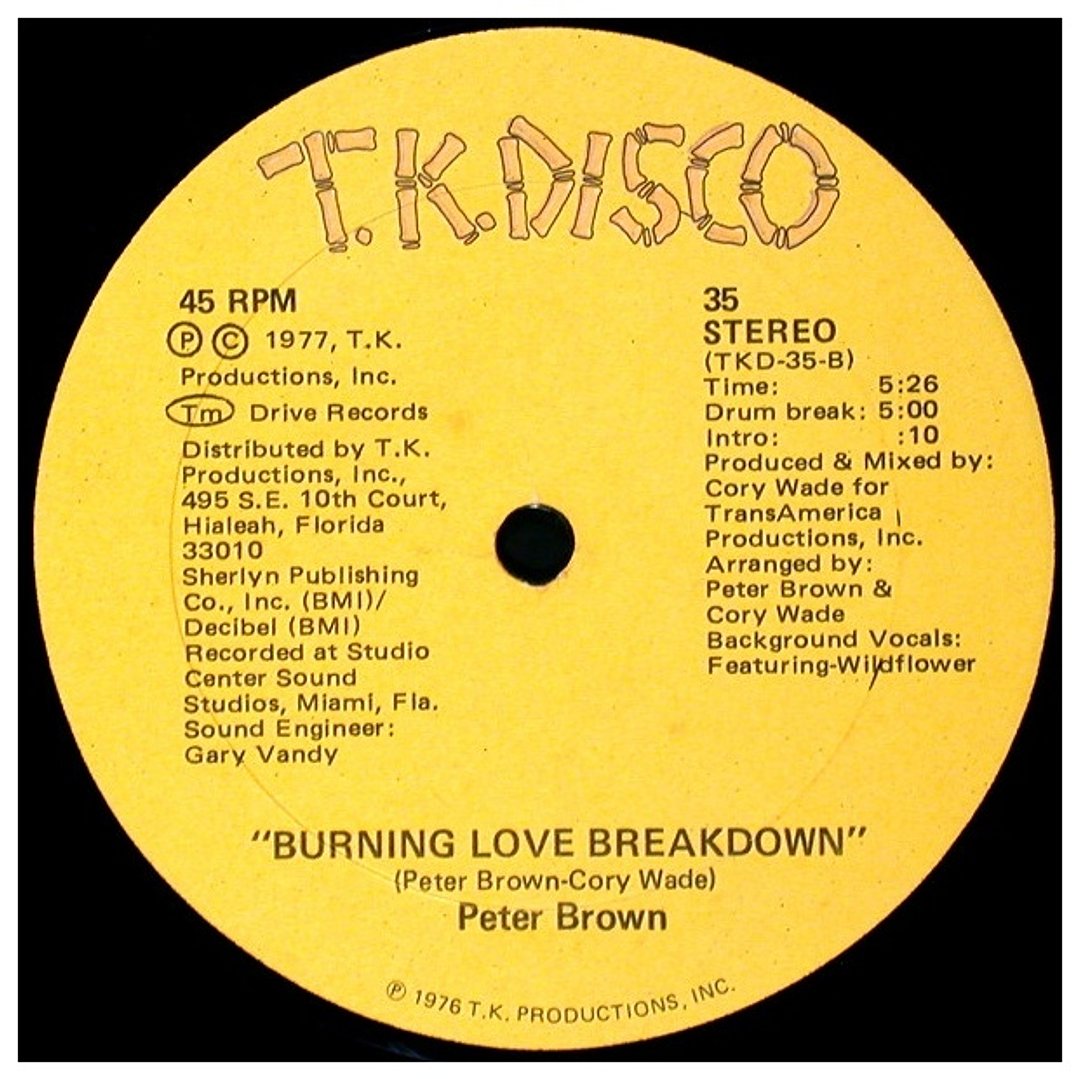 PETER BROWN - DO YA WANNA GET FUNKY WITH ME / 12