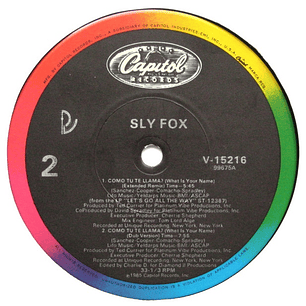 SLY FOX - LET'S GO ALL THE WAY/COMO TU TE LLAMA / 12