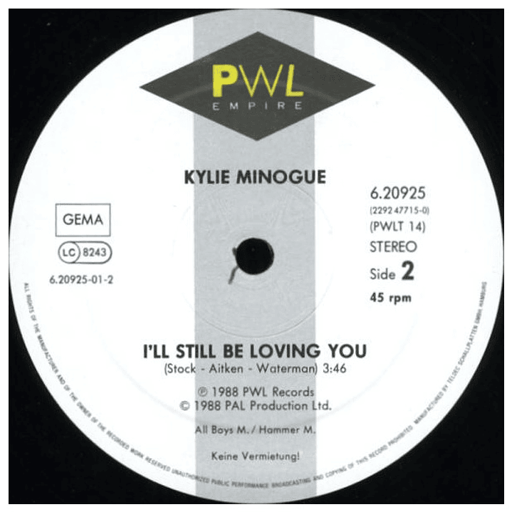 KYLIE MINOGUE - THE LOCO-MOTION (THE KOHAKU MIX) / 12