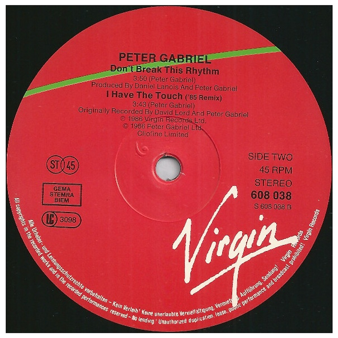 PETER GABRIEL - SLEDGEHAMMER / 12